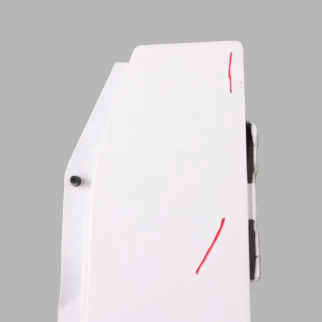 Mercedes W907 W910 Fuel Filler Flap Fill Tank Cover Cap Arctic White - 9147 - SKU A9107500000-ARW - Part number A9107500000