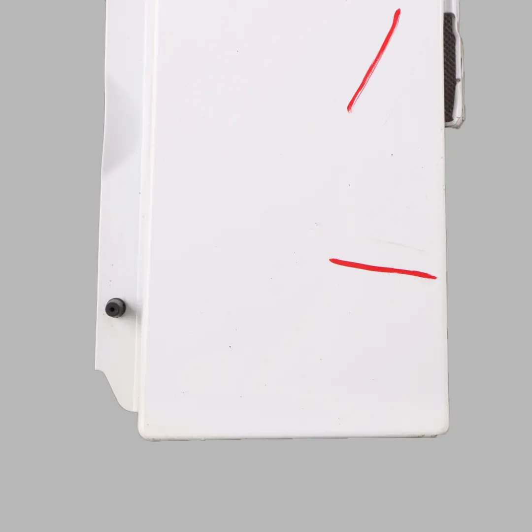 Mercedes W907 W910 Fuel Filler Flap Fill Tank Cover Cap Arctic White - 9147 - SKU A9107500000-ARW - Part number A9107500000