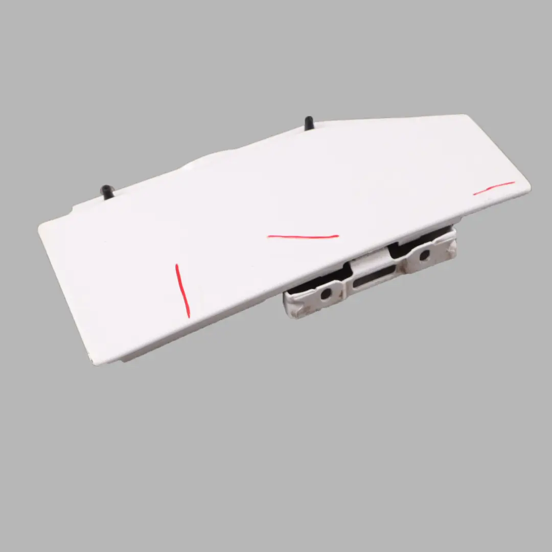 Mercedes W907 W910 Fuel Filler Flap Fill Tank Cover Cap Arctic White - 9147 - SKU A9107500000-ARW - Part number A9107500000