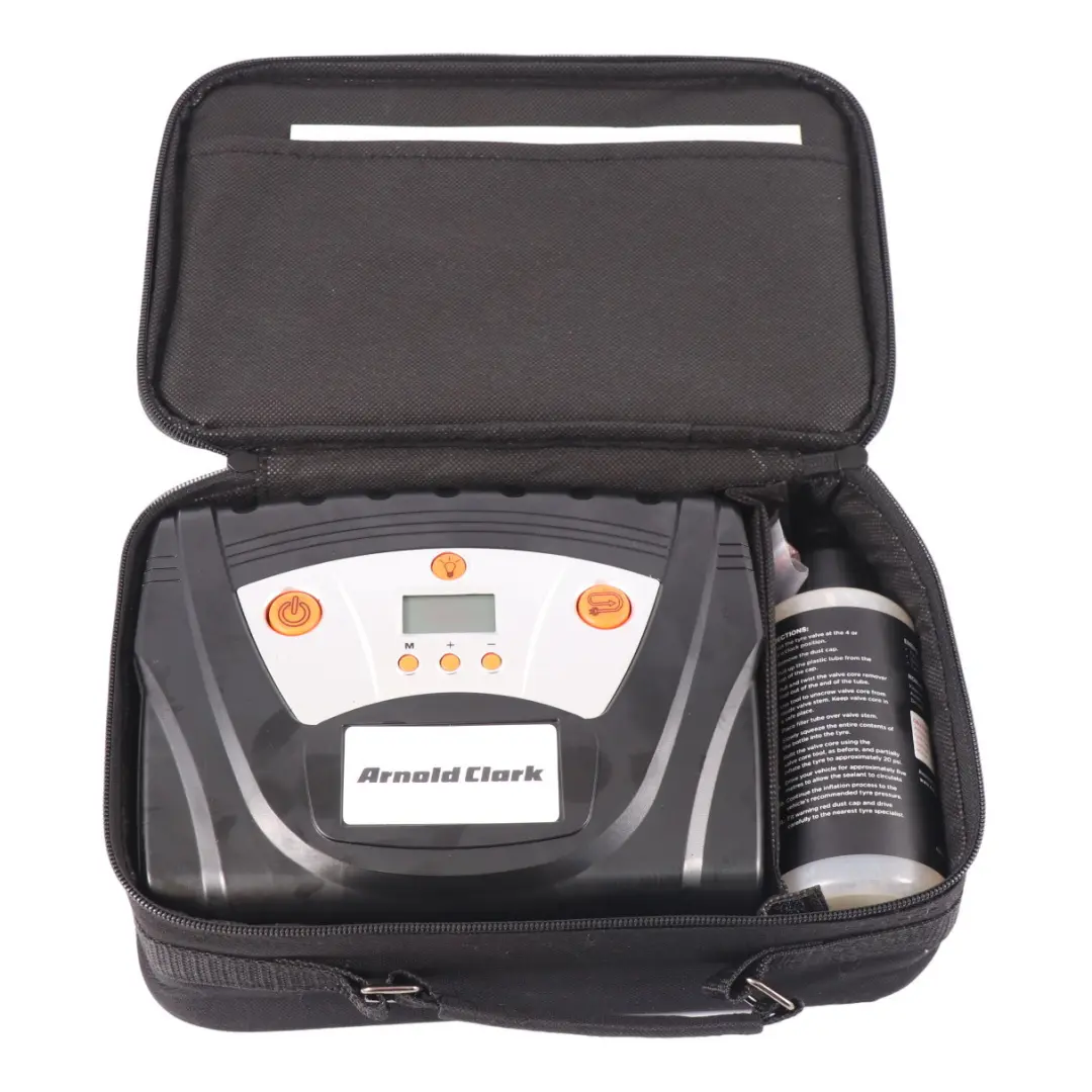 Arnold Clark Mobility System Kit riparazione compressore pneumatici sigillante per con numero di parte Arnold Clark Pump Arnold Clark Mobility System Kit riparazione compressore pneumatici sigillante - SKU Arnold-Clark-Pump - Numero di parte Arnold Clark Pump