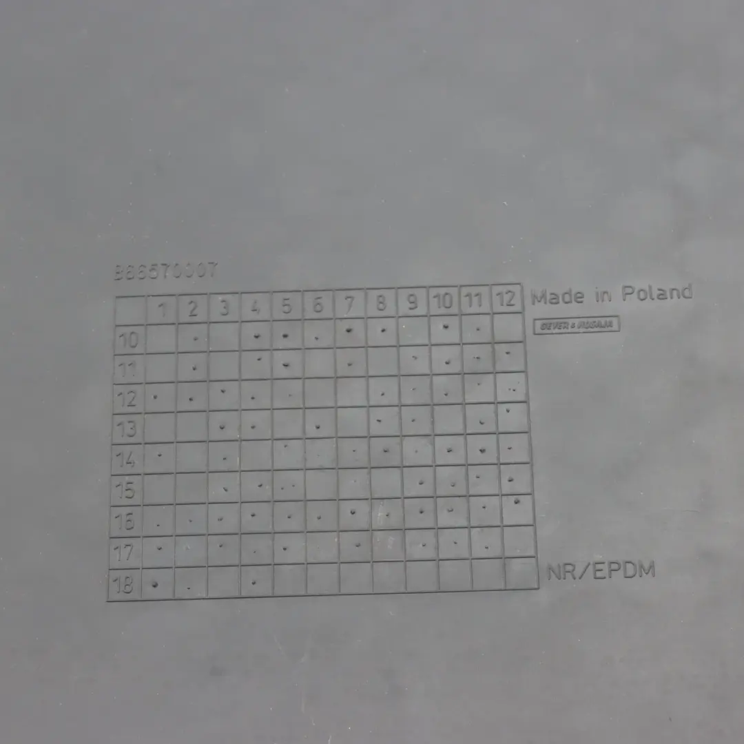 Mercedes W906 Interior Front Left Right N/O/S Floor Mats Rubber Set - SKU rhd-B66570007 - Part number B66570007