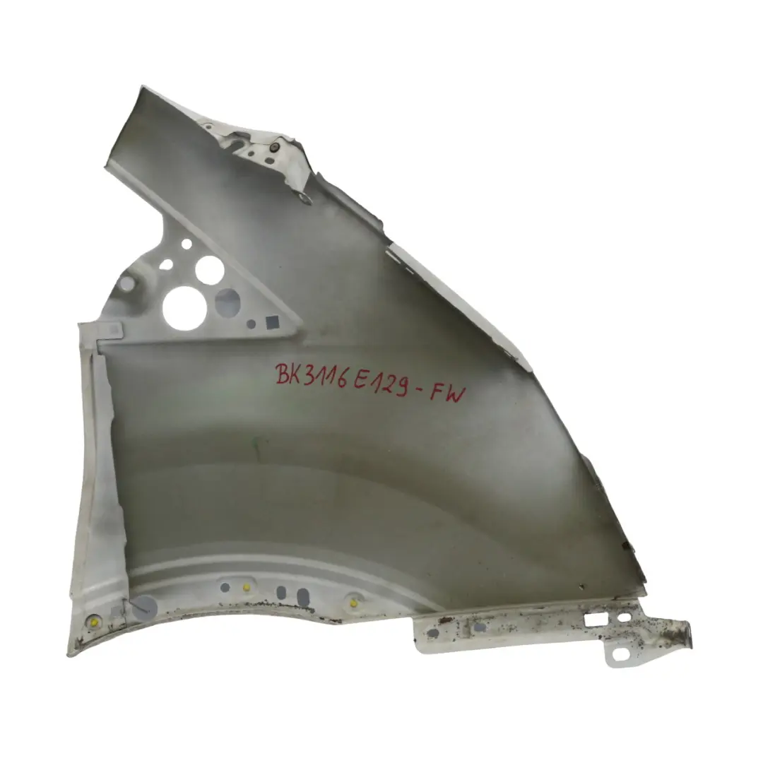Mk8 Side Panel Front Left N/S Wing Fender Frozen White - Z2 to Ford Transit with Part number BK3116E129 Ford Transit Mk8 Side Panel Front Left N/S Wing Fender Frozen White - Z2 - SKU BK3116E129-FW1 - Part number BK3116E129