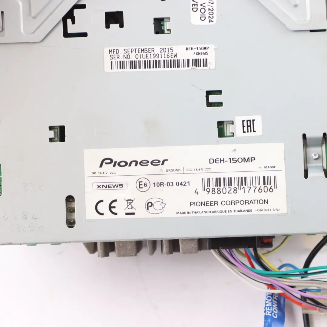 Genuine Pioneer CD AUX Car Audio Player 1 DIN to with Part number DEH-150MP Genuine Pioneer CD AUX Car Audio Player 1 DIN - SKU DEH-150MP - Part number DEH-150MP