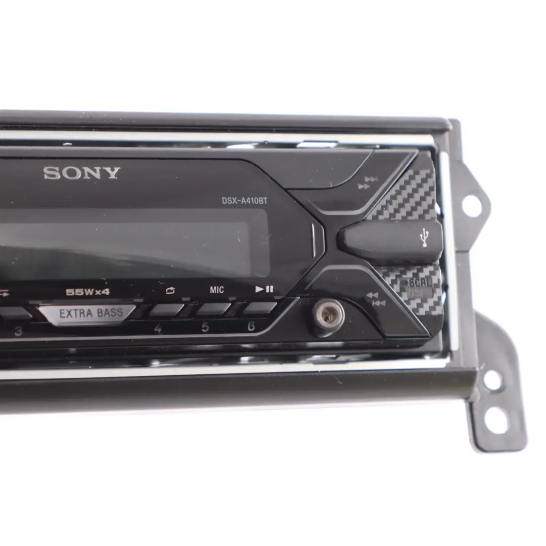 Genuine Sony DSX-A410BT Bluetooth USB Stereo Audio Player Head Unit Frame to with Part number DSX-A410BT-2 Genuine Sony DSX-A410BT Bluetooth USB Stereo Audio Player Head Unit Frame - SKU DSX-A410BT-2 - Part number DSX-A410BT-2