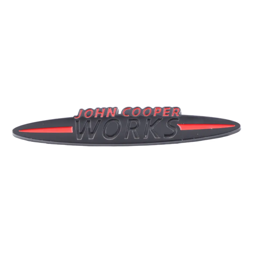Mini Cooper S JCW John Cooper Works Emblem Logo Stamp Badge BLACK - SKU JCW Emblem-7 - Part number JCW Emblem-7