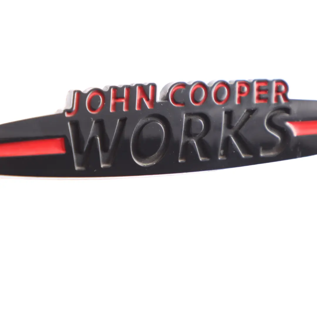 Mini Cooper S JCW John Cooper Works Emblem Logo Stamp Badge BLACK - SKU JCW Emblem-7 - Part number JCW Emblem-7