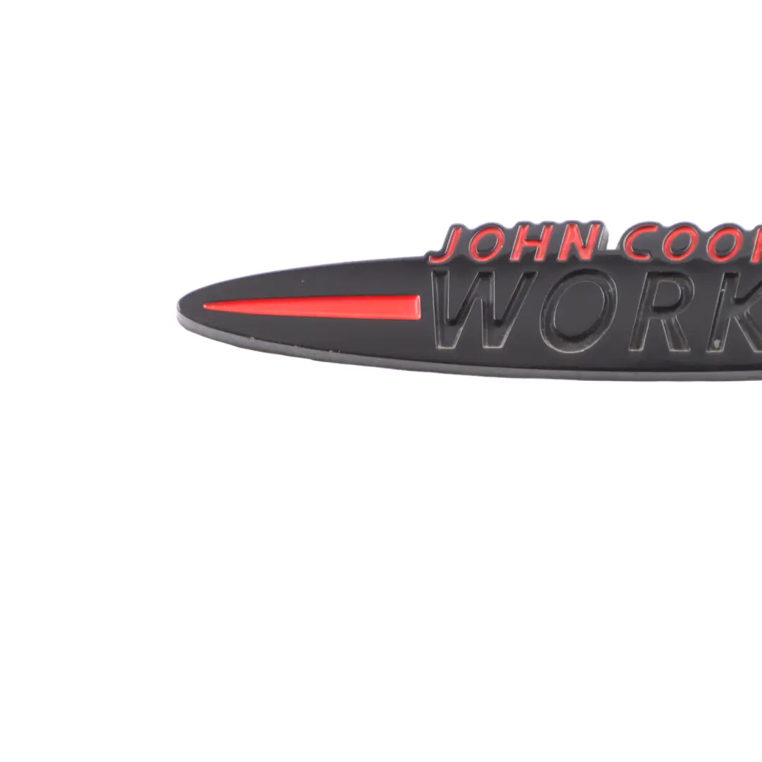 Mini Cooper S JCW John Cooper Works Emblem Logo Stamp Badge BLACK - SKU JCW Emblem-7 - Part number JCW Emblem-7
