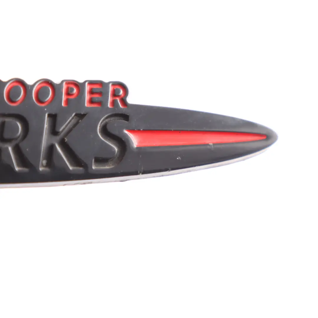 Mini Cooper S JCW John Cooper Works Emblem Logo Stamp Badge BLACK - SKU JCW Emblem-7 - Part number JCW Emblem-7