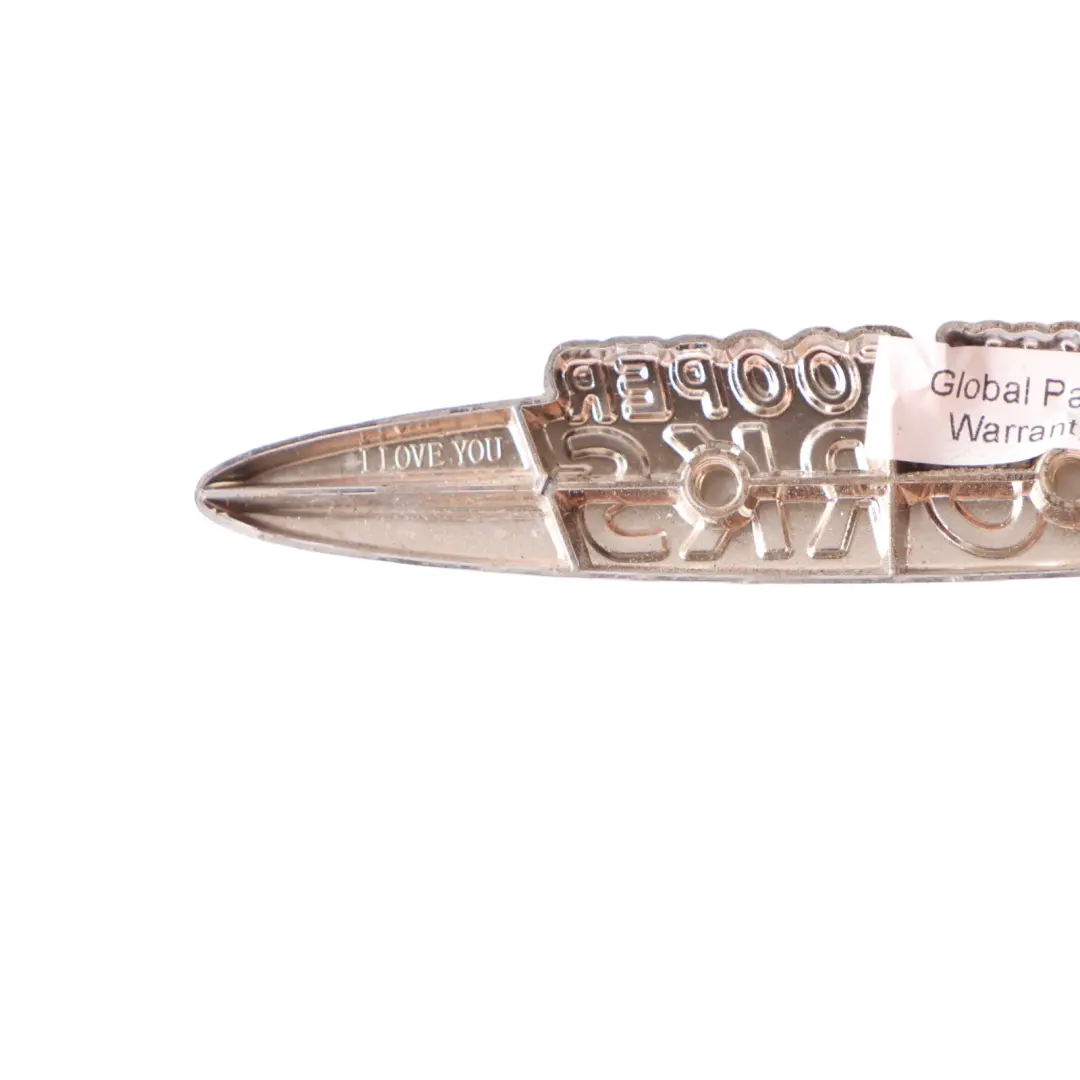 Emblem Mini Cooper S John Cooper Works Boot Logo Stamp Badge Trim to JCW with Part number JCW Emblem-8 JCW Emblem Mini Cooper S John Cooper Works Boot Logo Stamp Badge Trim - SKU JCW Emblem-8 - Part number JCW Emblem-8