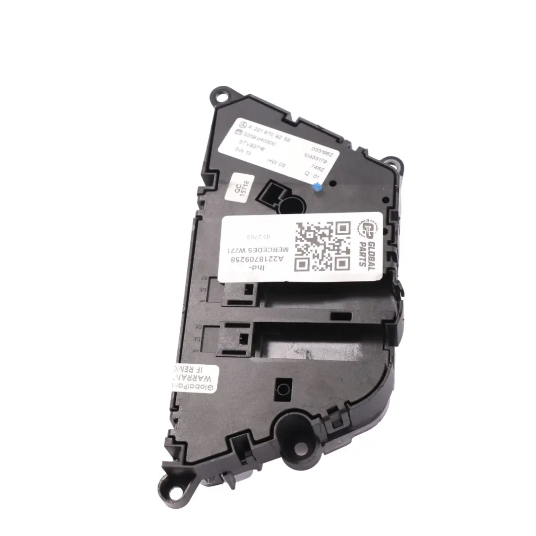Seat Switch Mercedes W221 W216 Electric Seat Adjuster Front Door Left N/S - SKU lhd-A2218709258 - Part number A2218709258