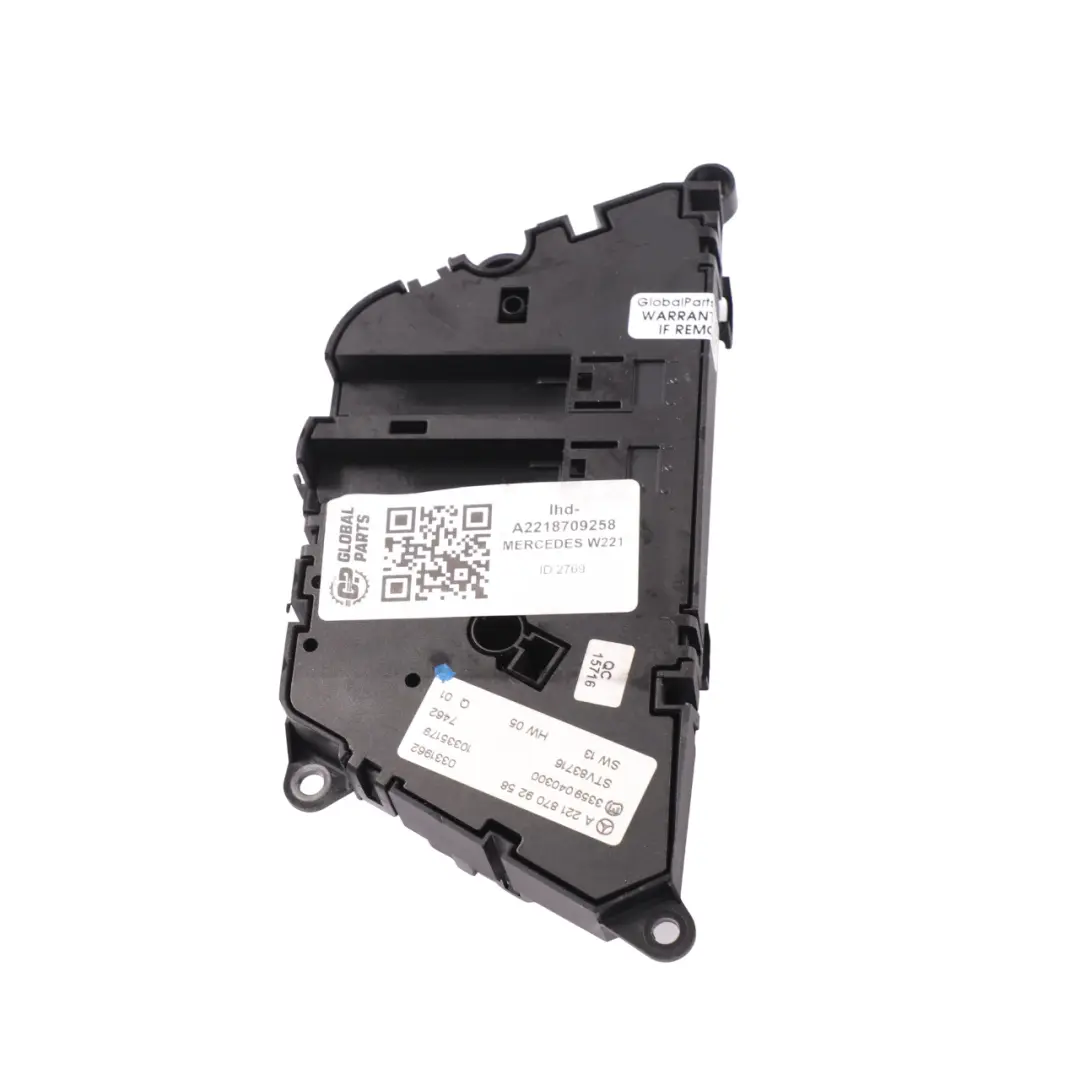 Interruttore sedile Mercedes W221 W216 sedile elettrico Porta anteriore sinistra per con numero di parte A2218709258 Interruttore sedile Mercedes W221 W216 sedile elettrico Porta anteriore sinistra - SKU lhd-A2218709258 - Numero di parte A2218709258