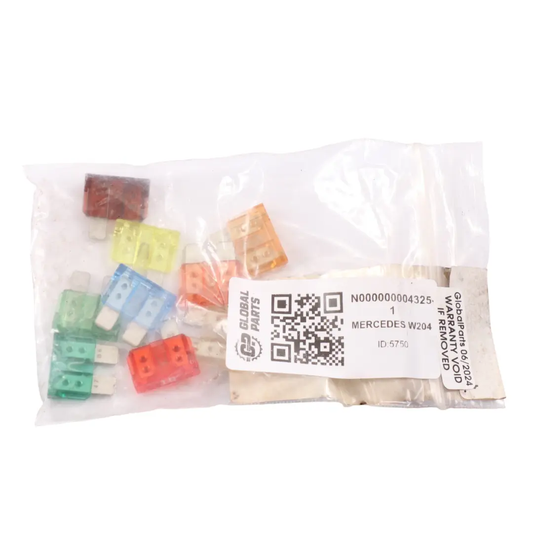 Mercedes W169 W204 W211 C219 Replacement Fuse Kit Set - SKU N000000004325-1 - Part number N000000004325