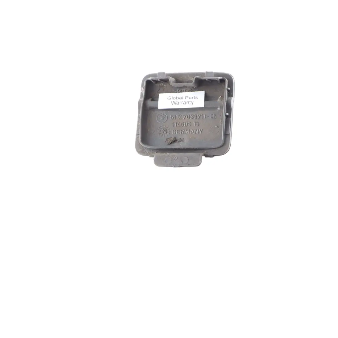 BMW E60 Klappe Heckstoßstange Abschleppöse Titansilber Metallic 354 - SKU P0150251-TS - Teilenummer 0150251