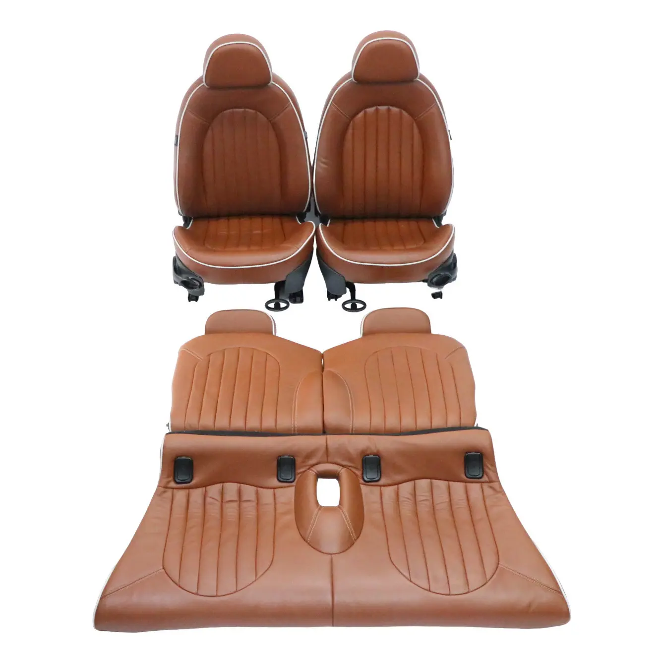 Mini R52 Riscaldato Sport Malto Marrone Pelle Inglese Sedili Sidewalk