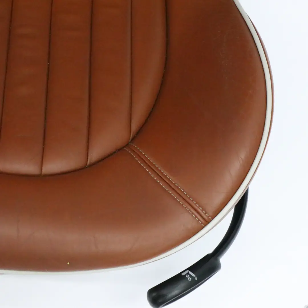 Mini R52 Heated Sport Malt Brown Leather English Seats Front Rear Seat Sidewalk - SKU R52 Sport Leather Seats-1 - Part number R52 Sport Leather Seats-1