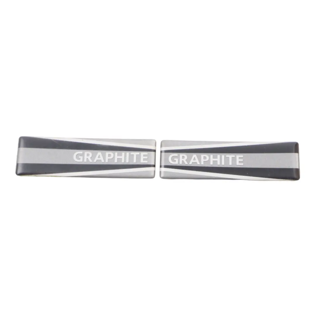 Mini Cooper R56 Graphit Aufkleber Heckscheibe Abziehbilder Plates Set - SKU R56 GRAPHITE - Teilenummer R56 GRAPHITE