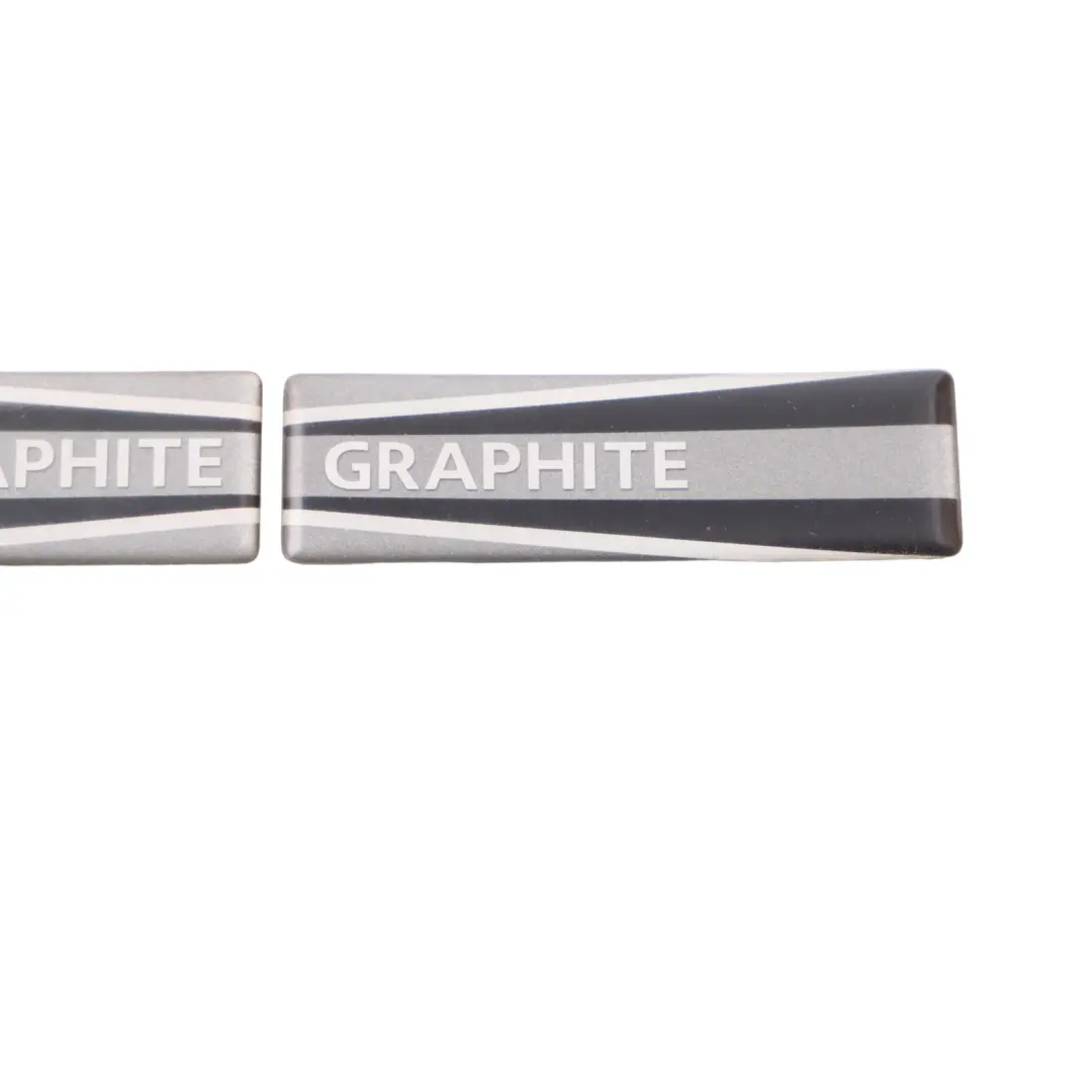 Mini Cooper Sticker Fenêtre Arrière Décalques Plaques Set - SKU R56 GRAPHITE - Numéro de pièce R56 GRAPHITE