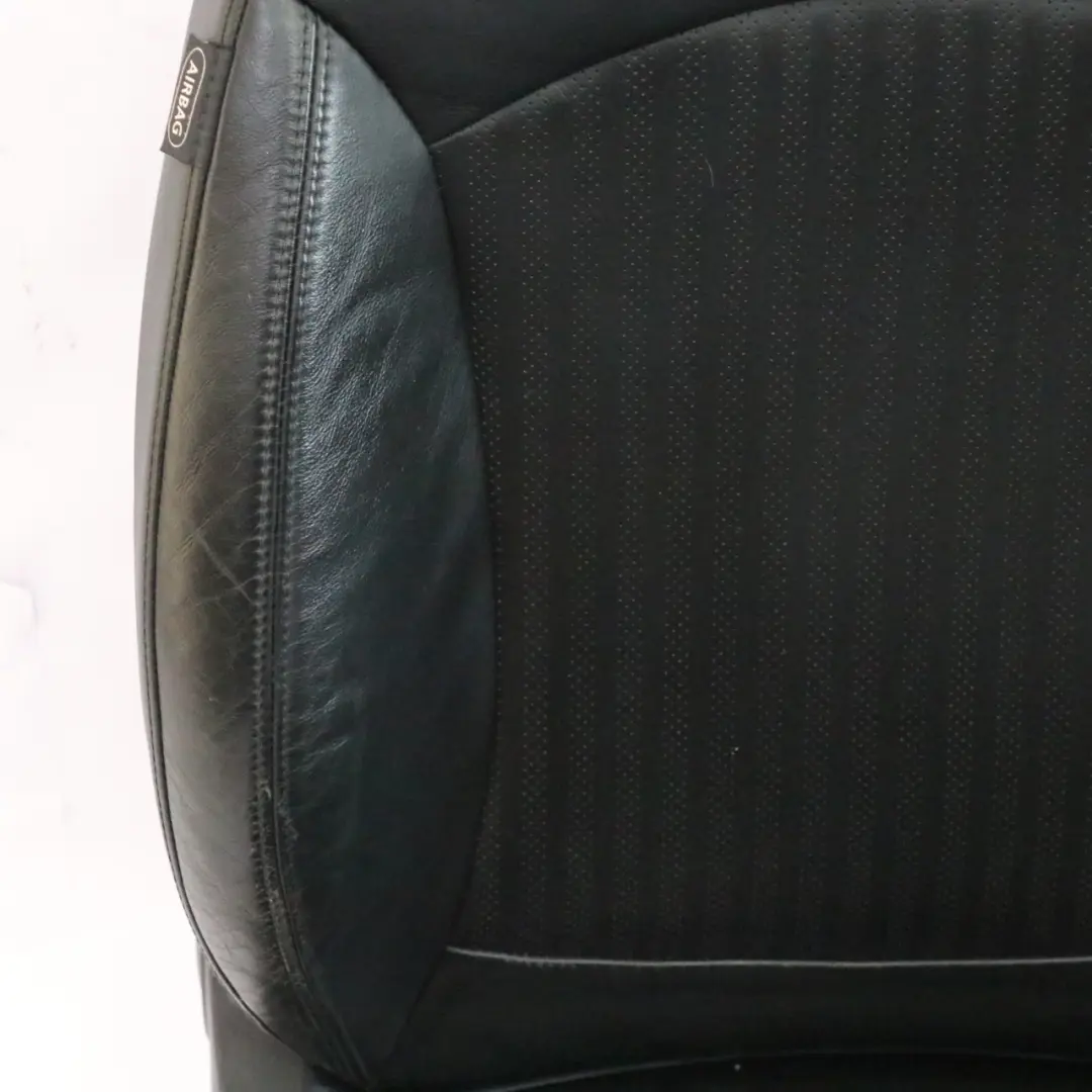 Mini Cooper One R56 Front Rear Sport Full Black Leather Seats Set - SKU R56-SEATS-SPORT-LEATHER-SET-T8E1 - Part number R56-SEATS-SPORT-LEATHER-SET