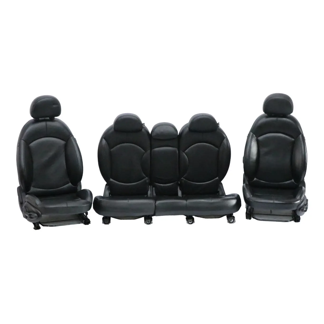 Asientos Mini Countryman R60 Sport Calefactables Cuero Negro Delanteros Traseros