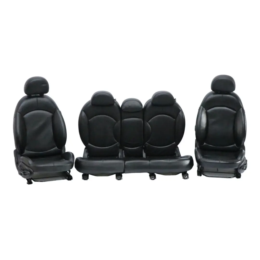 Seats Mini Countryman Cooper Sport Heated Black Leather Interior Front Rear to with Part number R60 Seats Mini Countryman Cooper Sport Heated Black Leather Interior Front Rear - SKU R60 Sport Black Leather Seats (T6E1)-1 - Part number R60