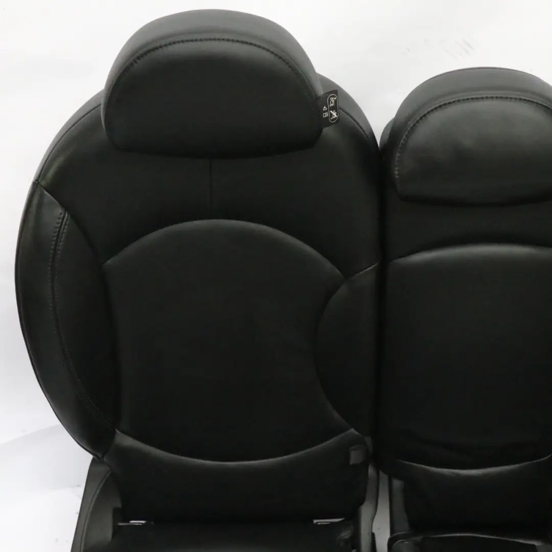  Seats Mini Countryman Cooper Sport Heated Black Leather Interior Front Rear - SKU R60 Sport Black Leather Seats (T6E1)-1 - Part number R60