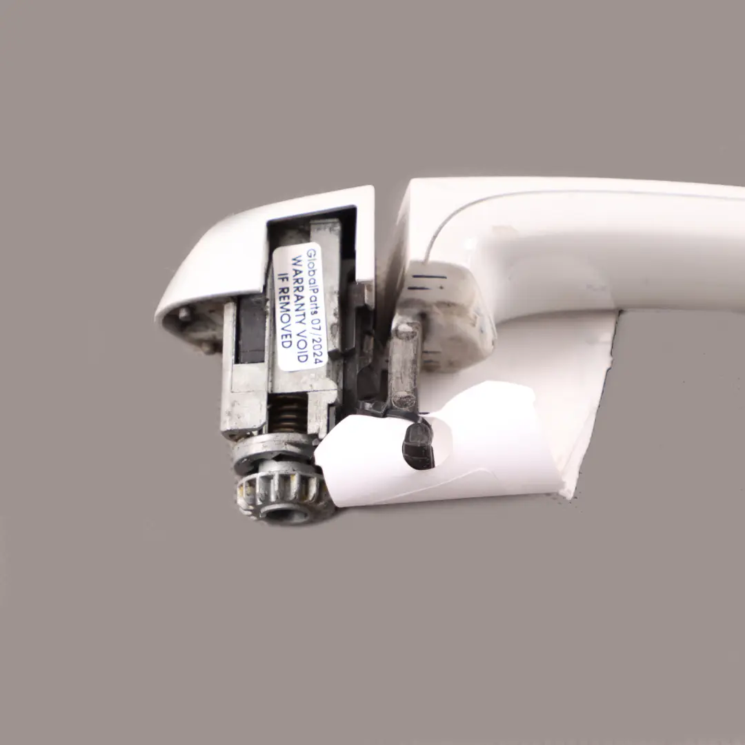 BMW F20 F30 Grab Handle Front Right Door O/S Mineralweiss Mineral White - A96 - SKU rhd-0445184-MW1 - Part number 0445184
