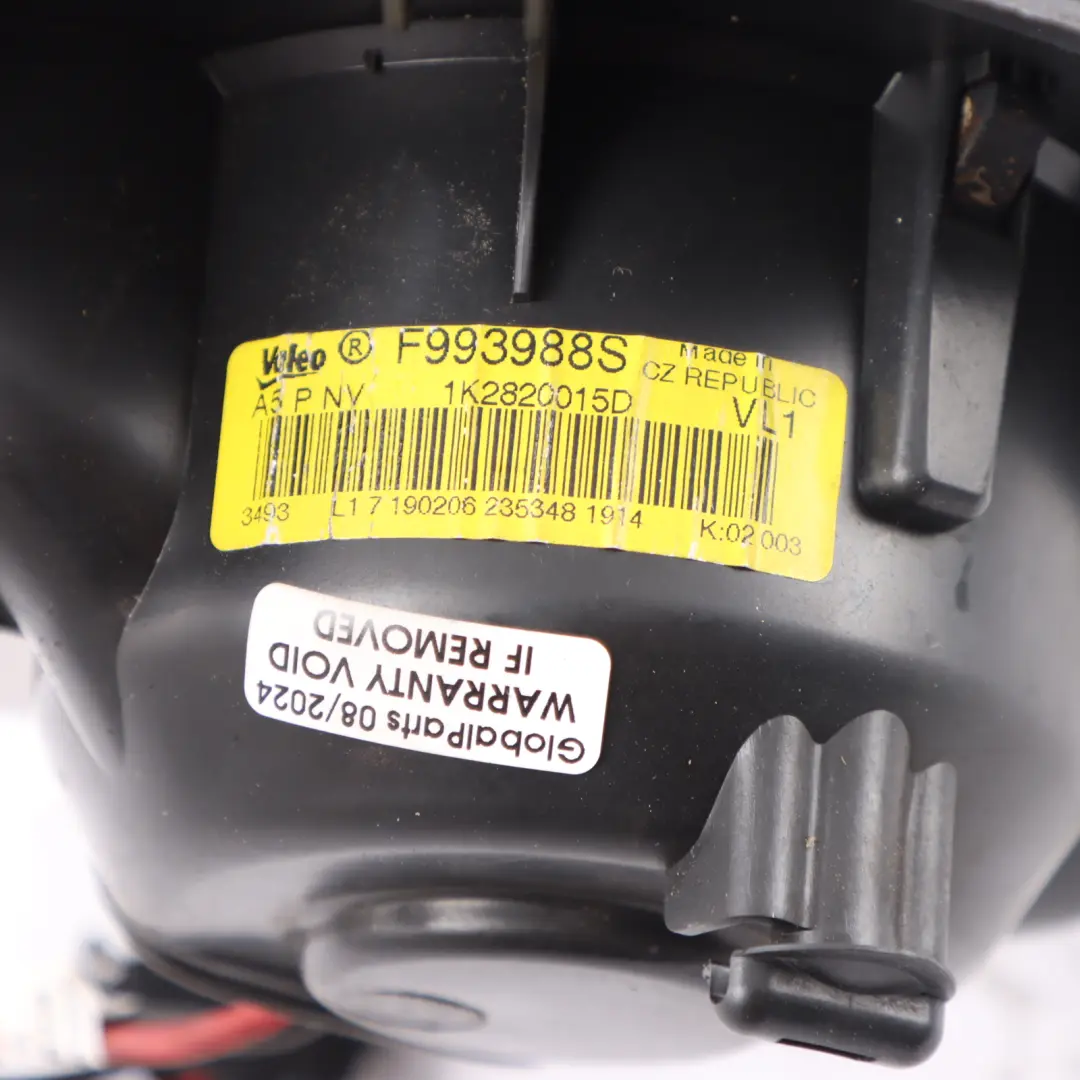 Heater Fan Blower Unit Motor Resistor Unit to VW Volkswagen Touran 1T with Part number 1K2820015D VW Volkswagen Touran 1T Heater Fan Blower Unit Motor Resistor Unit - SKU rhd-1K2820015D - Part number 1K2820015D