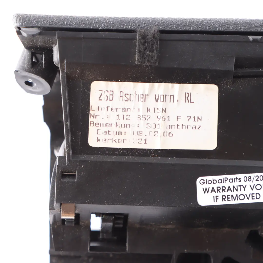 Centre Storage Compartment Tray Socket 12V Black to Volkswagen Touran 1T with Part number 1T2857305A Volkswagen Touran 1T Centre Storage Compartment Tray Socket 12V Black - SKU rhd-1T2857305A - Part number 1T2857305A