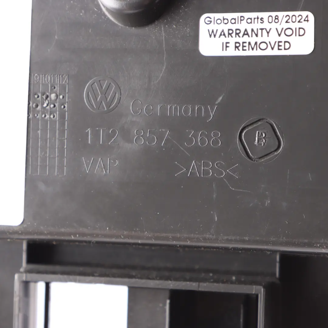 Volkswagen Touran 1T Centre Console Tray Front Storage Compartment - SKU rhd-1T2857368B - Part number 1T2857368B