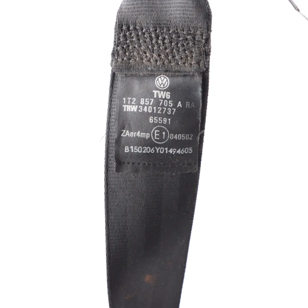 Front Upper Passenger Side Left N/S Seat Belt to VW Volkswagen Touran 1T with Part number 1T2857705B VW Volkswagen Touran 1T Front Upper Passenger Side Left N/S Seat Belt - SKU rhd-1T2857705B - Part number 1T2857705B