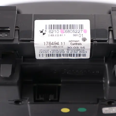 Instrument Cluster BMW F30 F31 Diesel Speedo Clocks Panel Automatic MPH to with Part number 6805227 Instrument Cluster BMW F30 F31 Diesel Speedo Clocks Panel Automatic MPH - SKU rhd-6805227 - Part number 6805227