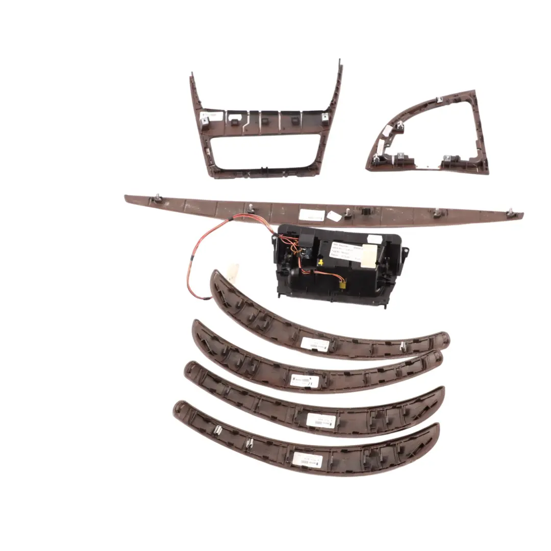 BMW E87 Interior Trim Set Dashboard Ashtray Cover Console Wood Walnut Light - SKU rhd-6966498 - Part number Trim, instrument panel, walnut