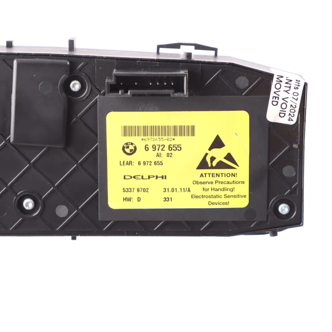 Front Left Seat N/S Adjusting Switch Knob Panel to BMW E93 with Part number 6972655 BMW E93 Front Left Seat N/S Adjusting Switch Knob Panel - SKU rhd-6972655-1 - Part number 6972655