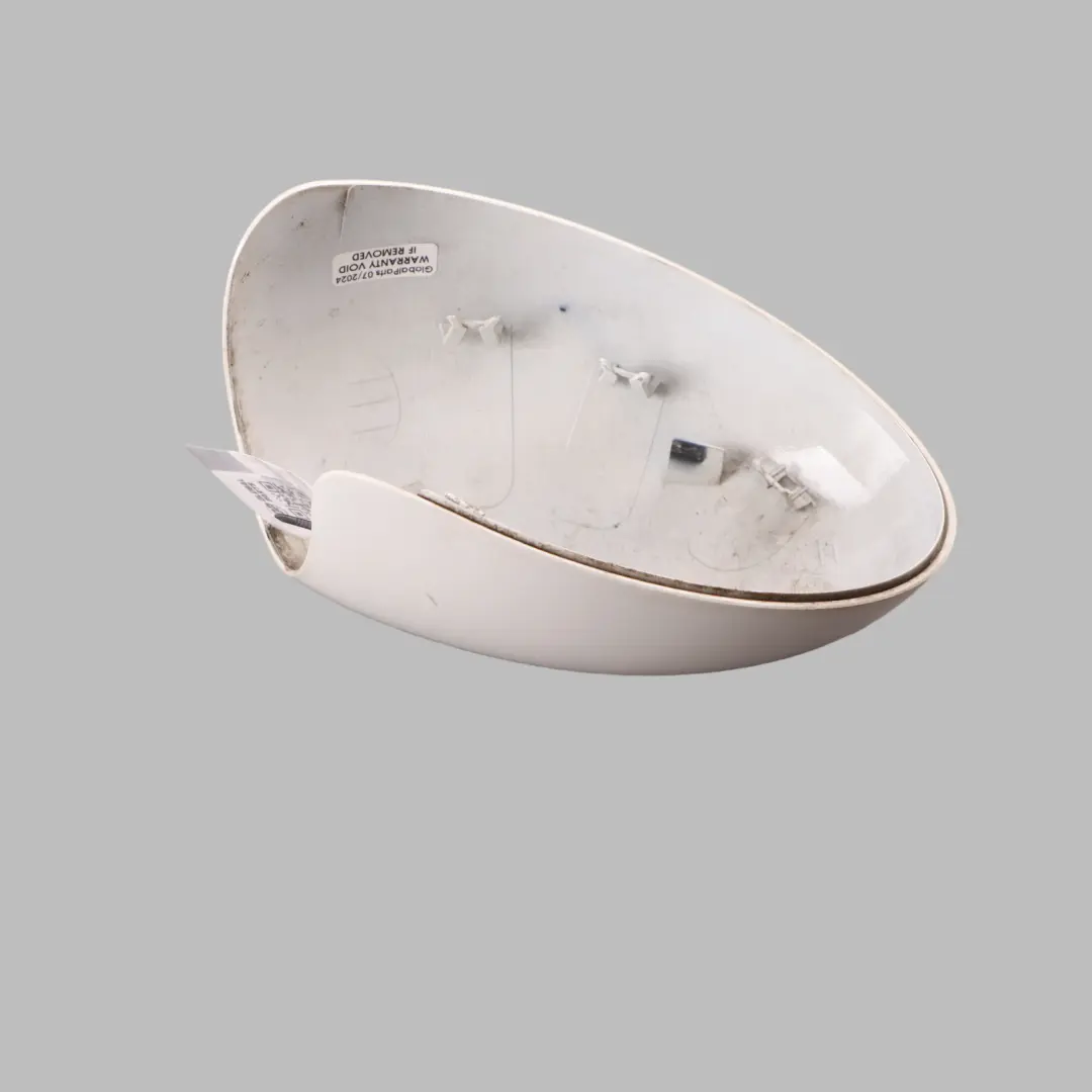 Door Wing Mirror Cover Cap Casing Right O/S Primed White to Mini R50 R53 with Part number 7030636 Mini R50 R53 Door Wing Mirror Cover Cap Casing Right O/S Primed White - SKU rhd-7030636-WHI - Part number 7030636