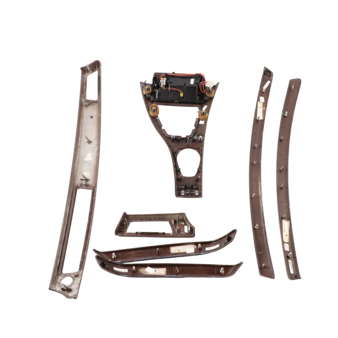 BMW E90 E91 Complete Interior Trim Set Dash Dashboard Wood Burr Walnut - SKU rhd-7129549 - Part number 7129549