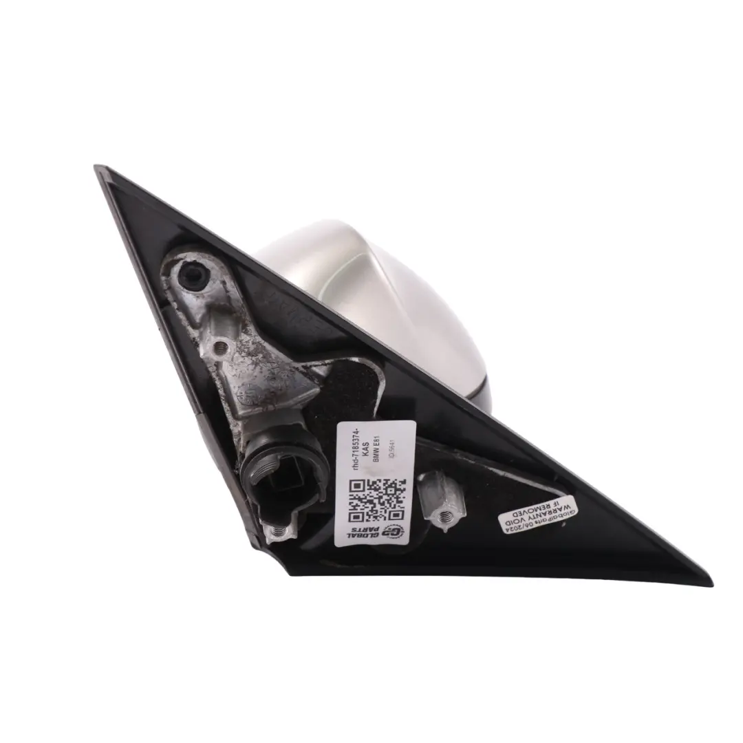 BMW 1 E81 E82 E88 Power Fold Right Wing Mirror O/S Kaschmir Silver A72 - SKU rhd-7185374-KAS - Part number 7185374