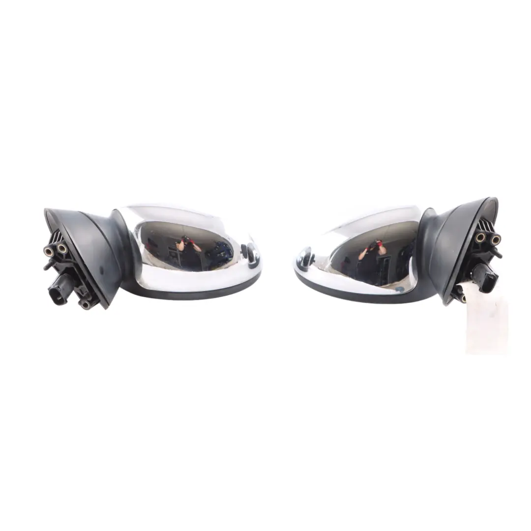 Mini Cooper R50 R53 Exterior Left Right Door Wing Mirror N/O/S Chrome Set - SKU rhd-7192471-7192472-CHR - Part number 7192471-7192472