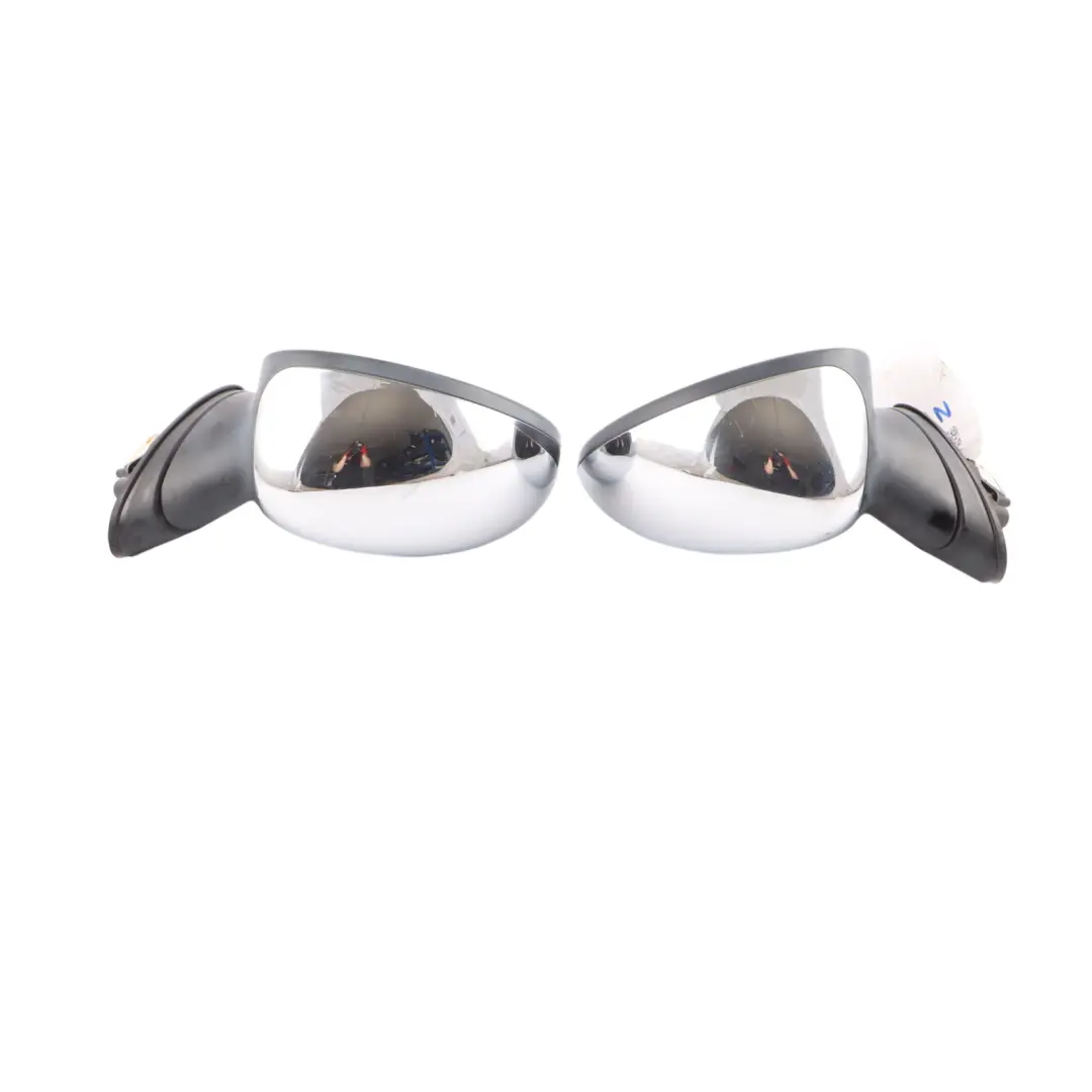 Mini Cooper R50 R53 Exterior Left Right Door Wing Mirror N/O/S Chrome Set - SKU rhd-7192471-7192472-CHR - Part number 7192471-7192472