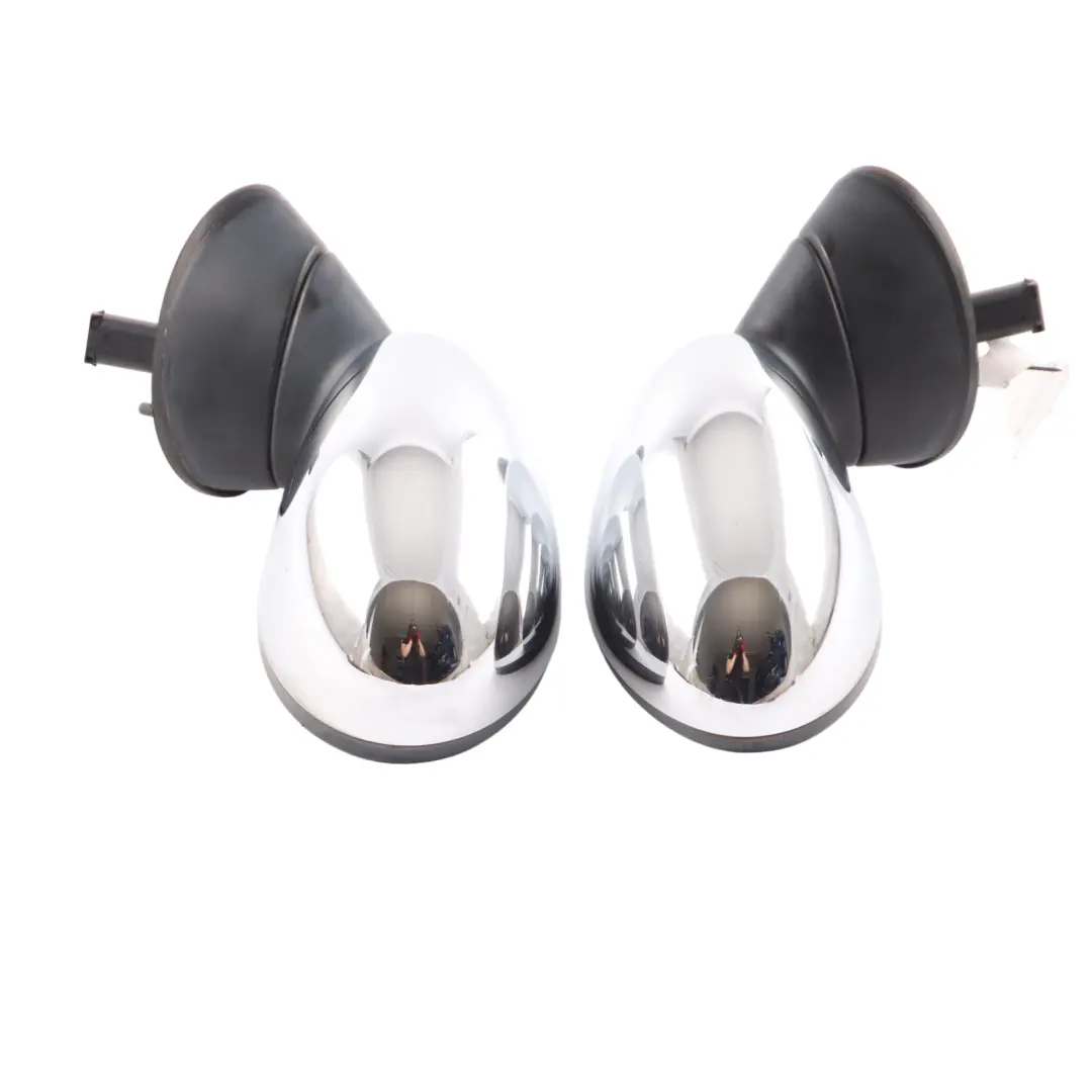 Mini Cooper R50 R53 Exterior Left Right Door Wing Mirror N/O/S Chrome Set - SKU rhd-7192471-7192472-CHR - Part number 7192471-7192472