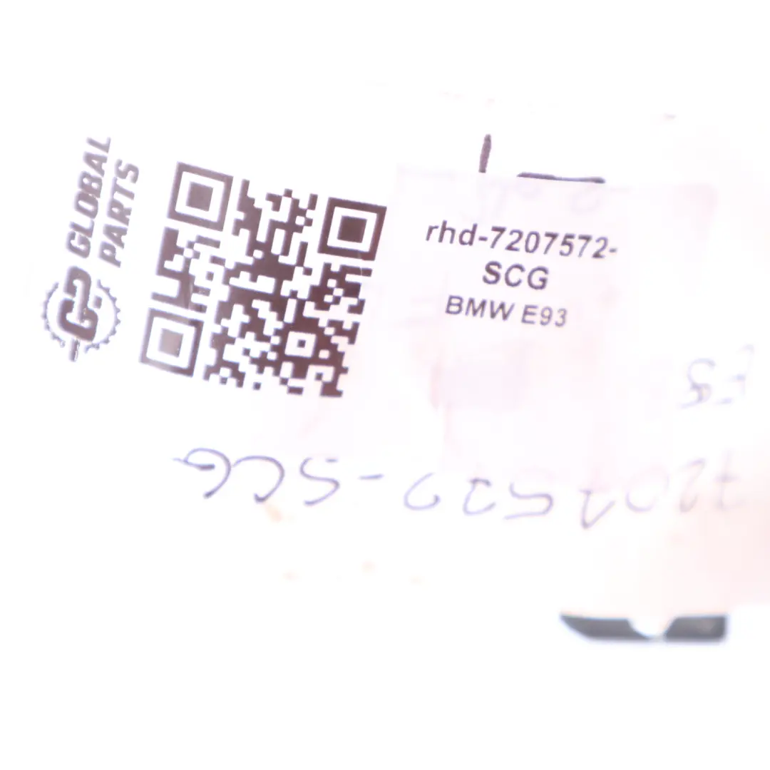 Grab Handle Front Door Right O/S Comfort Access Space Grey Metallic A52 to BMW E93 with Part number 7207572 BMW E93 Grab Handle Front Door Right O/S Comfort Access Space Grey Metallic A52 - SKU rhd-7207572-SCG - Part number 7207572