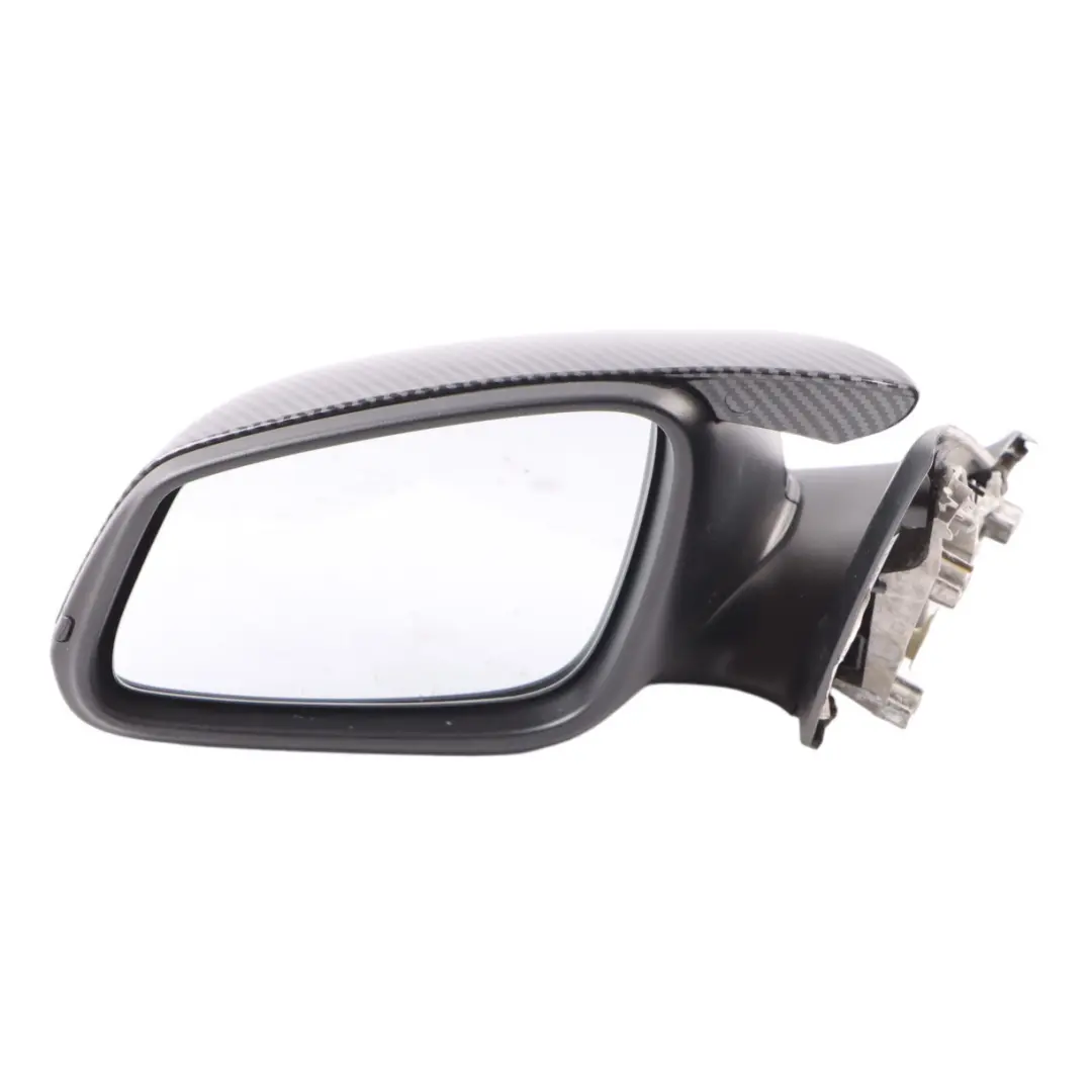 BMW F20 Door Wing Mirror Heated Carbon Cover Outside Left N/S 6 Pins - SKU RHD-7242703-CARBON - Part number 7242703
