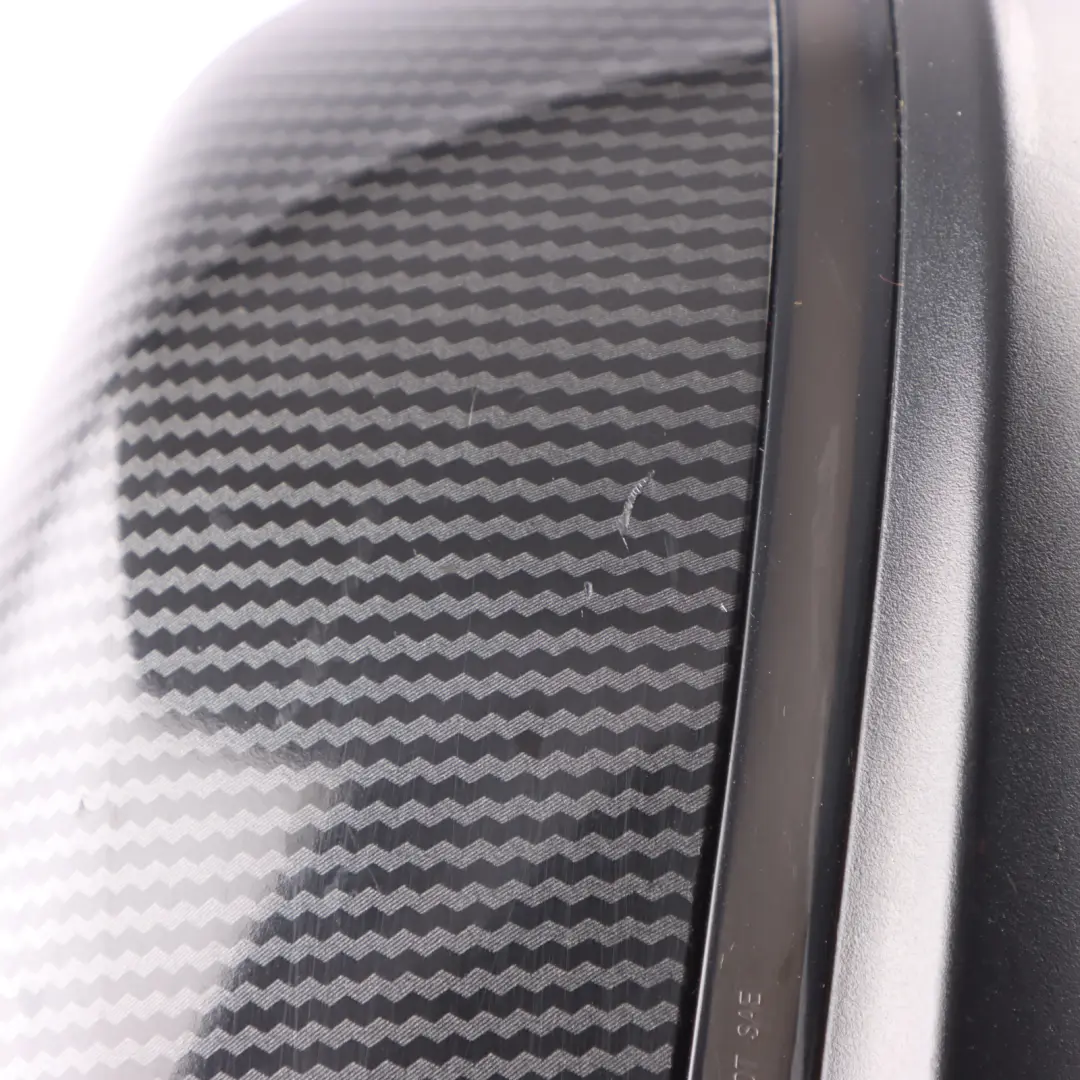 BMW F20 Door Wing Mirror Heated Carbon Cover Outside Left N/S 6 Pins - SKU RHD-7242703-CARBON - Part number 7242703