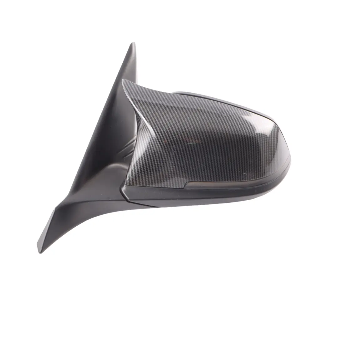 Door Wing Mirror Heated Carbon Cover Outside Left N/S 6 Pins to BMW F20 with Part number 7242703 BMW F20 Door Wing Mirror Heated Carbon Cover Outside Left N/S 6 Pins - SKU RHD-7242703-CARBON - Part number 7242703