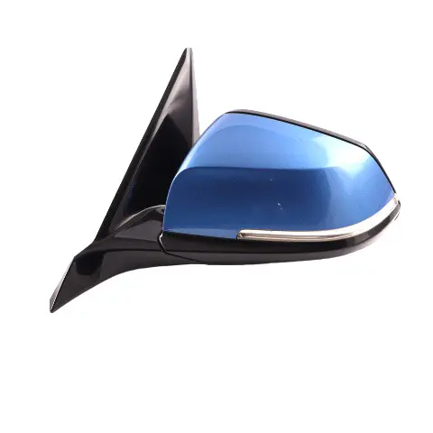 BMW F20 Left Heated Wing Mirror N/S High Gloss Estoril Blau Blue B45 - SKU rhd-7242779-EB - Part number 7242779