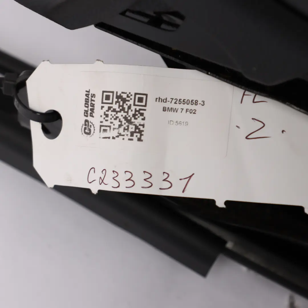 BMW F02 Front Comfort Seat Memory Screen Heated Left N/S Leather Dakota Black - SKU RHD-7255058-3 - Part number 7255058