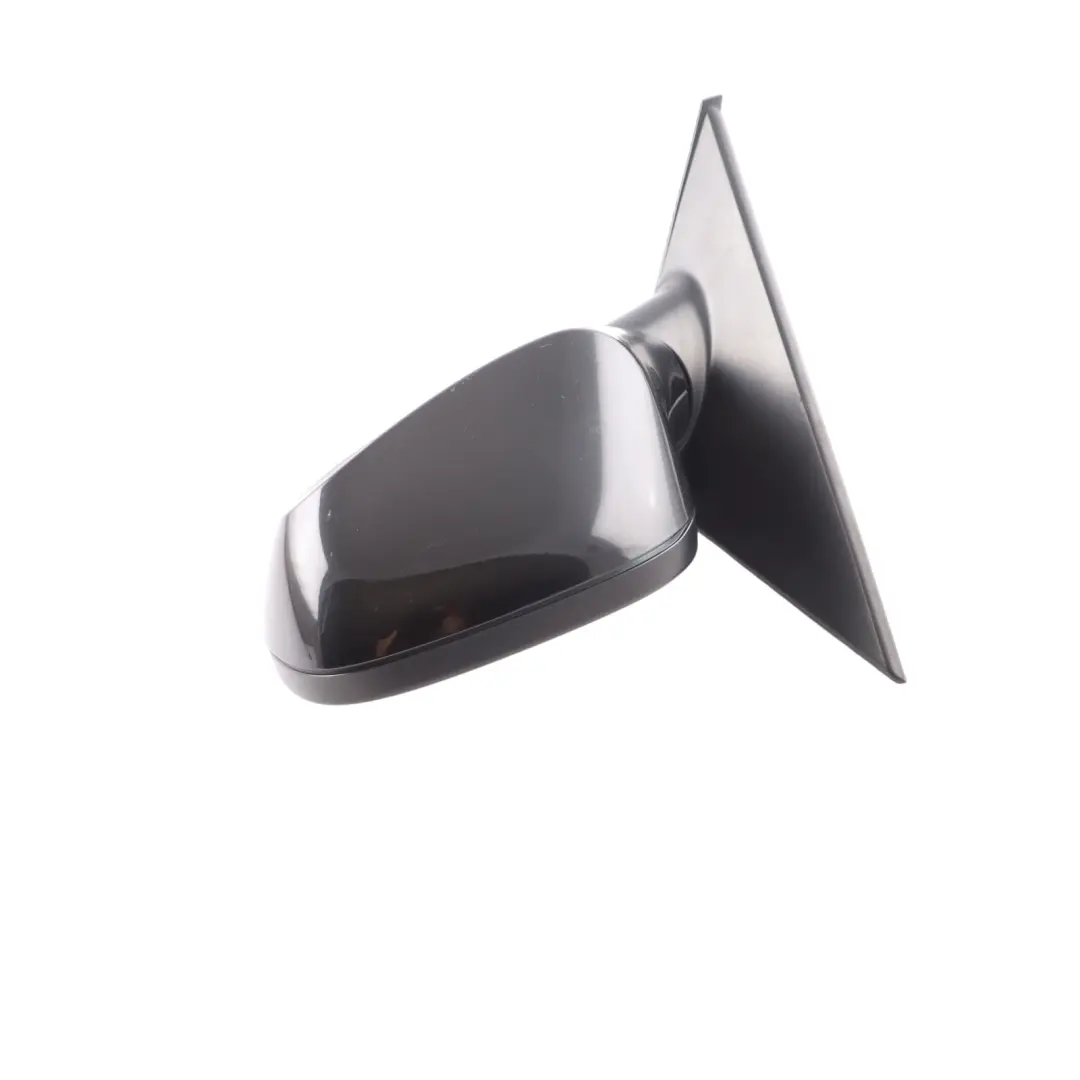 BMW 1 Series E87 LCI Heated Left Wing Mirror N/S Black Sapphire Metallic 475 - SKU rhd-7268125-BS - Part number 7268125