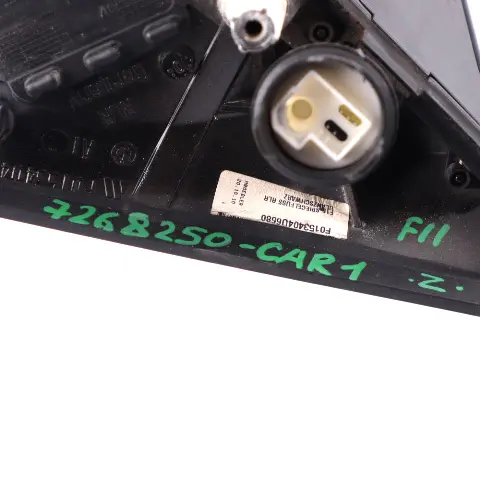 Heated Right Wing Mirror O/S High Gloss Carbon Black to BMW F10 F11 Shadow Line with Part number 7268250 BMW F10 F11 Shadow Line Heated Right Wing Mirror O/S High Gloss Carbon Black - SKU rhd-7268250-CAR1 - Part number 7268250