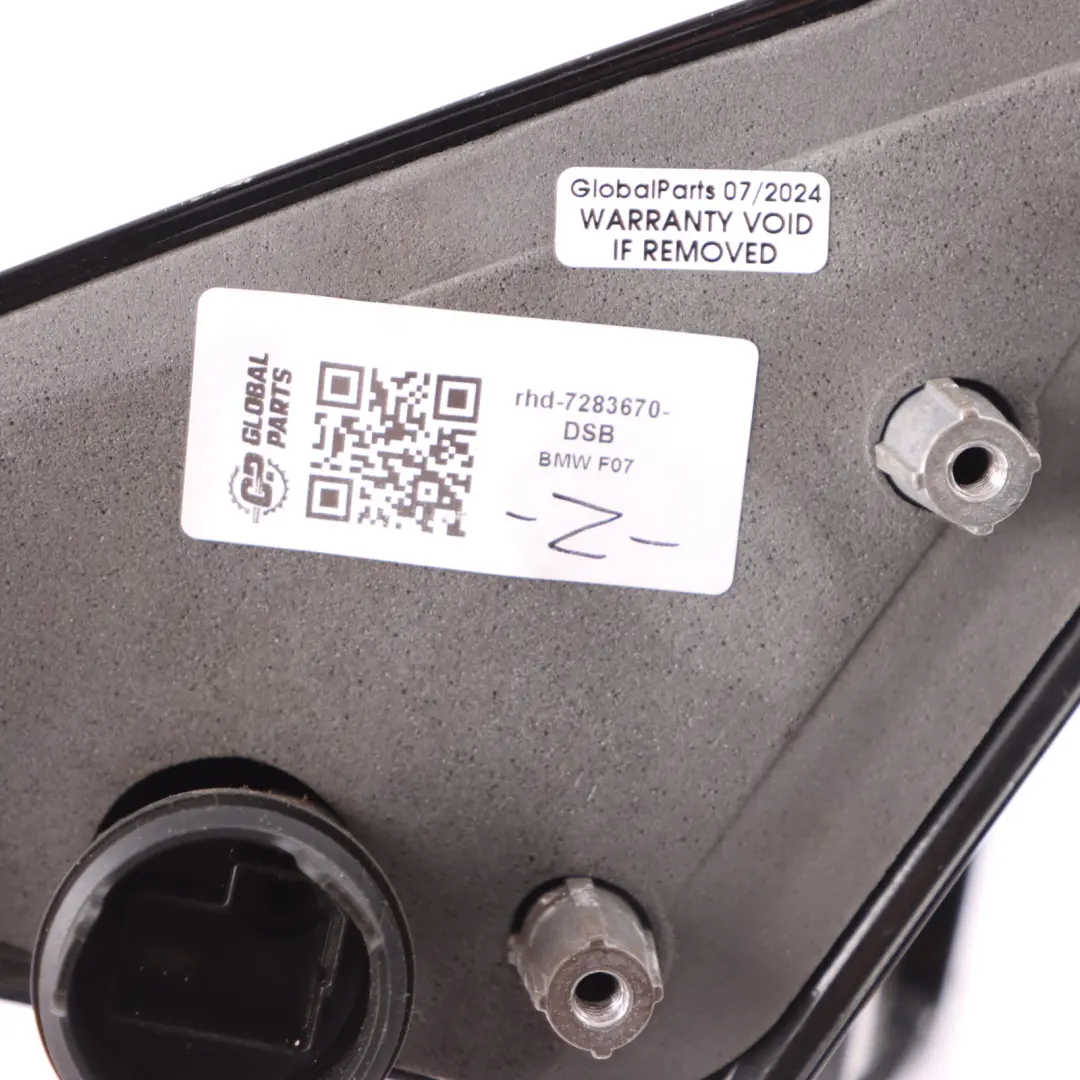 Dip Right Wing Mirror O/S High Gloss Deep Sea Blue A76 to BMW 5 Series F07 GT Auto with Part number 7283670 BMW 5 Series F07 GT Auto Dip Right Wing Mirror O/S High Gloss Deep Sea Blue A76 - SKU rhd-7283670-DSB - Part number 7283670