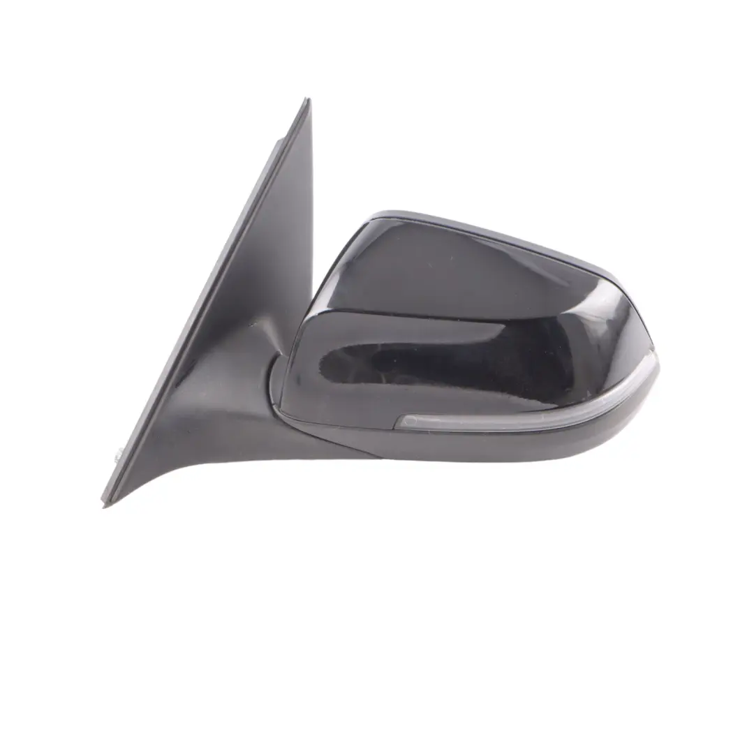  Wing Mirror BMW F10 F11 LCI Heated Left N/S Door Schwarz 2 Black - 668 - SKU rhd-7350641-SCH - Part number 7350641