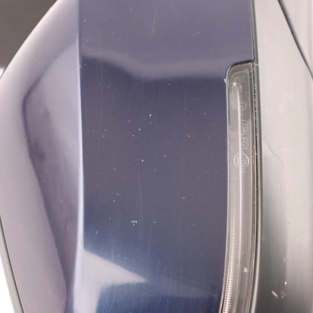 BMW 5 Series F10 F11 Heated Right Wing Mirror O/S Tanzanite Blue Metallic X10 - SKU rhd-7350642-TAN - Part number 7350642